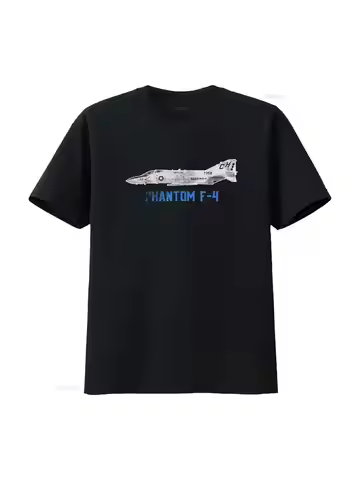 Phantom F 4 Vintage Machine Veteran Pilot T Shirt vintage Washed Versatile Breathable fashion Soft h