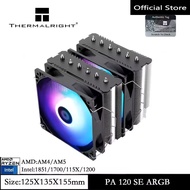 Thermalright PA120 SE ARGB CPU Air Cooler 6 Heat Pipes CPU Chassis heat PC Radiator Dual Fan for AMD