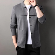 【cardigan】Men's New Spring and Autumn Cardigan Fashion Casual Coats Men‘s Clothes Cardigan