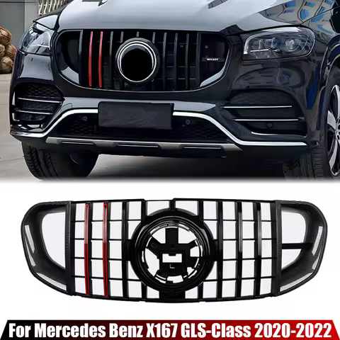Front Bumper Grille Hood Grill For Mercedes Benz X167 GLS-Class 2020 2021 2022 GLS450 GLS580 For Bra
