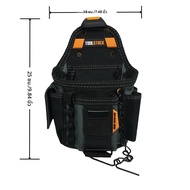 TOOLSTACK กระเป๋าช่างไฟฟ้ามัลติฟังก์ชั่นคุณภาพสูงทนทานเอว Toolkit สะดวก Quick-Hook กระเป๋าเก็บเครื่อ