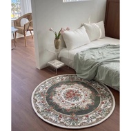 Exhibit Blue European Round Carpet