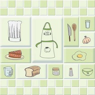 PTT Stiker Dinding Anti Minyak Wall Sticker Anti Minyak Dapur Kitchen Sheet ukuran besar 60X100 cm