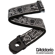 DAddario® Planet Waves สายสะพายกีตาร์ ปลายสายมีระบบล็อคพิเศษ กว้าง 2 นิ้ว (Planet Lock Guitar Strap)