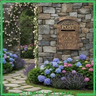 [Simple] Iron Wall Mounted Mailbox Premium Vintage Style Mailbox Durable Mailbox for Outdoor Letter 