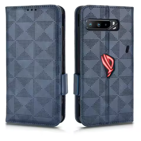 For Asus ROG Phone 3 ZS661KS Case Luxury Flip PU Leather Wallet Magnetic Adsorption Case For ROG Str