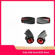 Eufy E28 Omni/E25 Omni robot vacuum cleaner accessories: main brush and dual roller brush consumable