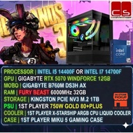 Gaming PC Package Intel I5-14400F/ I7-14700F with RTX5070 WINDFORCE OC 12GB