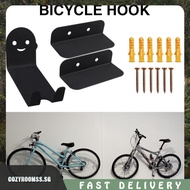 [cozyroomss.sg] 3pcs/Set Bike Rack Holder Bicycle Storage Hanger Support Pedal Wall Mount