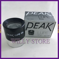[WILLY STORE] Made In Japan Tokai PEAK Measuring Magnifying Glass 1961-10X Handheld