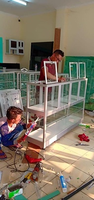 Jual Etalase beras sembako Untuk Toko Kelontong dan Agen Beras