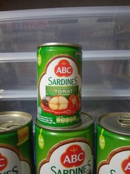 sardines ABC kemasan kaleng 155 gr dalam saus tomat