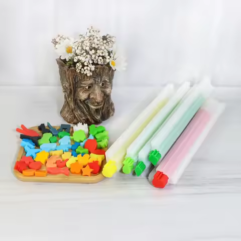 Fruit/Plant/Note Series Long Tube Soap Molds Kinds of Shapes Apple/Pear/Starberry/Pineapple/Grape/Gu