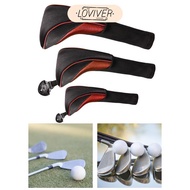 [Loviver] 1 Piece Golf Club Headcover , GOlf Cover, Nylon Guard Sleeves Golf Sports Woods Driver Hyb