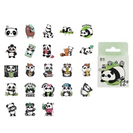 46pcs PVC Cartoon Cute Chinese National Treasure Giant Panda Collage Pattern Student DIY Stationery Decoration Stickers Suitable for Photo Albums Diaries CupsMobile Phones Laptops Luggage Scrapbooks