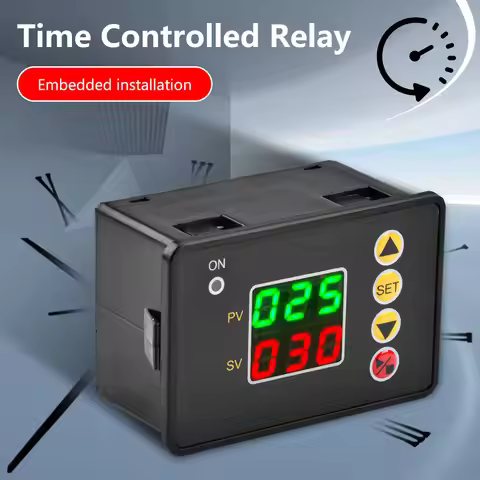 0-999s/min/hour DC 12V 24V AC 110V 220V Digital Time Delay Switch Relay T2310 Open Timer Control Mod