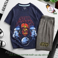 20 đến 50kg - Đồ bộ cho bé trai size đại - Bộ đùi bé trai thun cotton xuất mềm mát VNXK 088