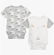 Sheep Pattern Bodysuit Two Set 0-12