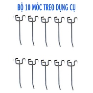 Set of 10 Pegboard mesh wall hooks 10cm