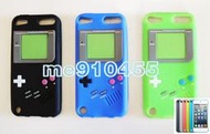 【全新 Apple iPod Touch5 5代 GBA 果凍套 + 專用保護貼】Game Boy 遊戲機造型 Touch 5 保護套 背套 矽膠套 黑色 藍色 綠色