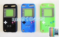 【全新 Apple iPod Touch5 5代 GBA 果凍套 + 專用保護貼】Game Boy 遊戲機造型 Touch 5 保護套 背套 矽膠套 黑色 藍色 綠色