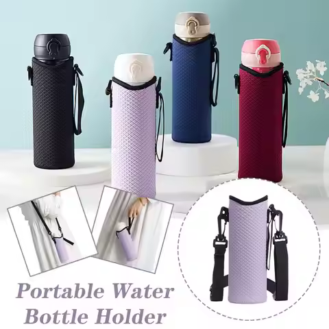 New Outdoor Water Bottle Case Sleeve Sports Insulation Bottle Holder Bottle Strap Cellphone Bag Cove
