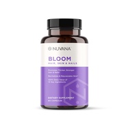 Nuvana Bloom Biotin 5000mcg B7 for Healthy Hair Growth, Supports Hair Loss, Beautiful Skin & Strong 