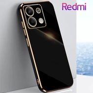 Redmi Note 13 Pro Plus Note 12 Pro Note 12S Note 11 Pro Redmi 13C Plating Shockproof Silicone Soft Case