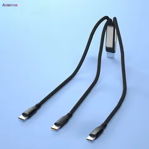 3 in 1 USB Type C Cable USB C to Type C Charging Cable For ipone Samsung Huawei Mate60 Xiaomi 3in1 M