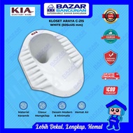 KIA - Squat Toilet Closet Squat WC Araya C 215 C215 White Toto Official Factory Warranty Toilet Bowl