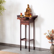 HY-$ Altar Altar Household Joss Stick Case Rosewood Color Buddha Worship Table Buddha Case Entrance Cabinet New Chinese
