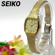 Japanese Fashion Genuine SEIKO Seiko ladies watch gold retro vintage Cute Stylish Gift Fashion Accessories