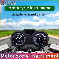 For Suzuki GN125 Motorcycle Speedometer Digital Meter Tachometer RPM Fuel Alarm With USB Interface