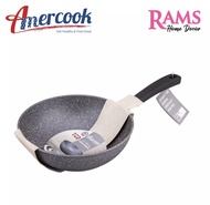 HOT🔥AMERCOOK LAVA STONE 20CM/24CM/30CM INDUCTION NON STICK WOKPAN/KUALI TAK MELEKAT/KUALI DALAM/KUAL