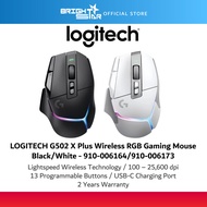 LOGITECH G502 X Plus Wireless Gaming Mouse - Black/White