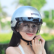 Genuine HJC XPEED IS-2V Half Head Helmet - with anti-scratch, anti-UV hidden goggles meeting ATQG st