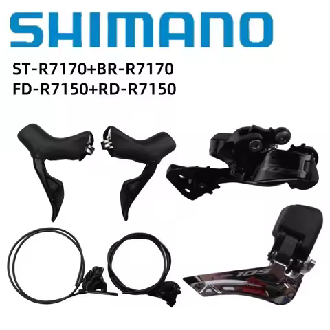Shimano 105 Di2 Series 12S Mini Bicycle Groupset ST-R7170+BR-R7170+FD-R7150+RD-R7150 For Road Bike A