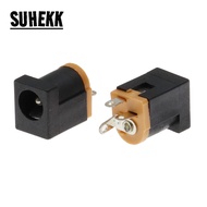 10PCS DC-012 DC Power Jack Socket Connector DC012 5.5*2.1mm 5.5X2.5MM Socket 180 feet Vertical