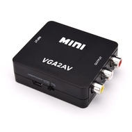 Mini HD VGA to  AV Video Signal Converter VGA RCA CVBS to AV Video HDTV Adapter