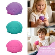youn 3PCS Dog Shape Stress  Stretchy Squeezable Toy For Emotion Support Relaxation