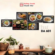 Bộ 6 Tranh Dán Tường Trang Trí Quán Ăn Vặt CafeNước Ép Decor Bếp Phòng Ăn Quán Bún Phở Mỳ Ý Pizza B