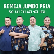 KEMEJA Men's Jumbo Shirt with Pattern 5XL 6XL 7XL Short Sleeve Shirt Men's Size 8XL 9XL 10XL Oversiz