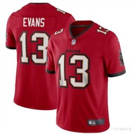 yun Tampa Bay Buccaneers NFL Football Jersey Mike Evans No.13 Tshirt Tops Jersey Loose Sport Tee Unisex
