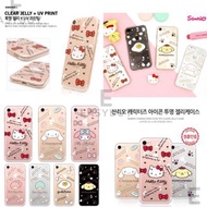 🇰🇷 Sanrio Hello Kitty My Melody Little Twin Stars cinnamoroll Pompompurin Gudetama Icon TPU Clear Jelly Case 韓國 三麗鷗 蛋黃哥 肉桂狗 雙星仙子 布丁狗 透明 手機保護套 (適用多款型號) iPhone14 iPhone 14 Pro Max iPhone13 三星 Samsung Galaxy A21 A42 A53 A23 A33 A13 最新款式 正貨 韓國空運到港