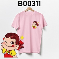 BAJU SEDIA MILKY PEKO CHAN POKO TSHIRT COUPLE T SHIRT JAPAN ANIME CARTOON LELAKI PEREMPUAN COTTON SAIZ XXS-XXL B00311