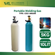 Portable Co2 & Argon Gas / MIG 10L gas / gas welding besi / MIG gas / CO2 gas kecil / CO2 gas tong /