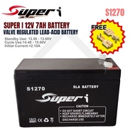 SUPER I 12V 7AH BATTERY FOR AUTOGATE OR ALARM (S1270)