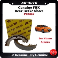 Nissan Almera - FBK Rear Brake Shoes / Brake Shoe Belakang ( FK1827 )