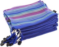 Stationery pencil case storage bag Storage bag 12 PCS Multicolor Plastic A5 Document Zip Up Mesh Fil