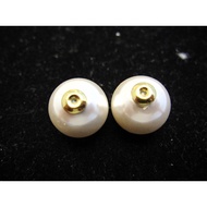 18K Gold Pearl Earplugs Without Pearl K Gold Accessories